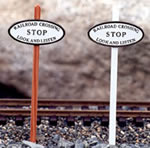 Old Style RR Stop Signs